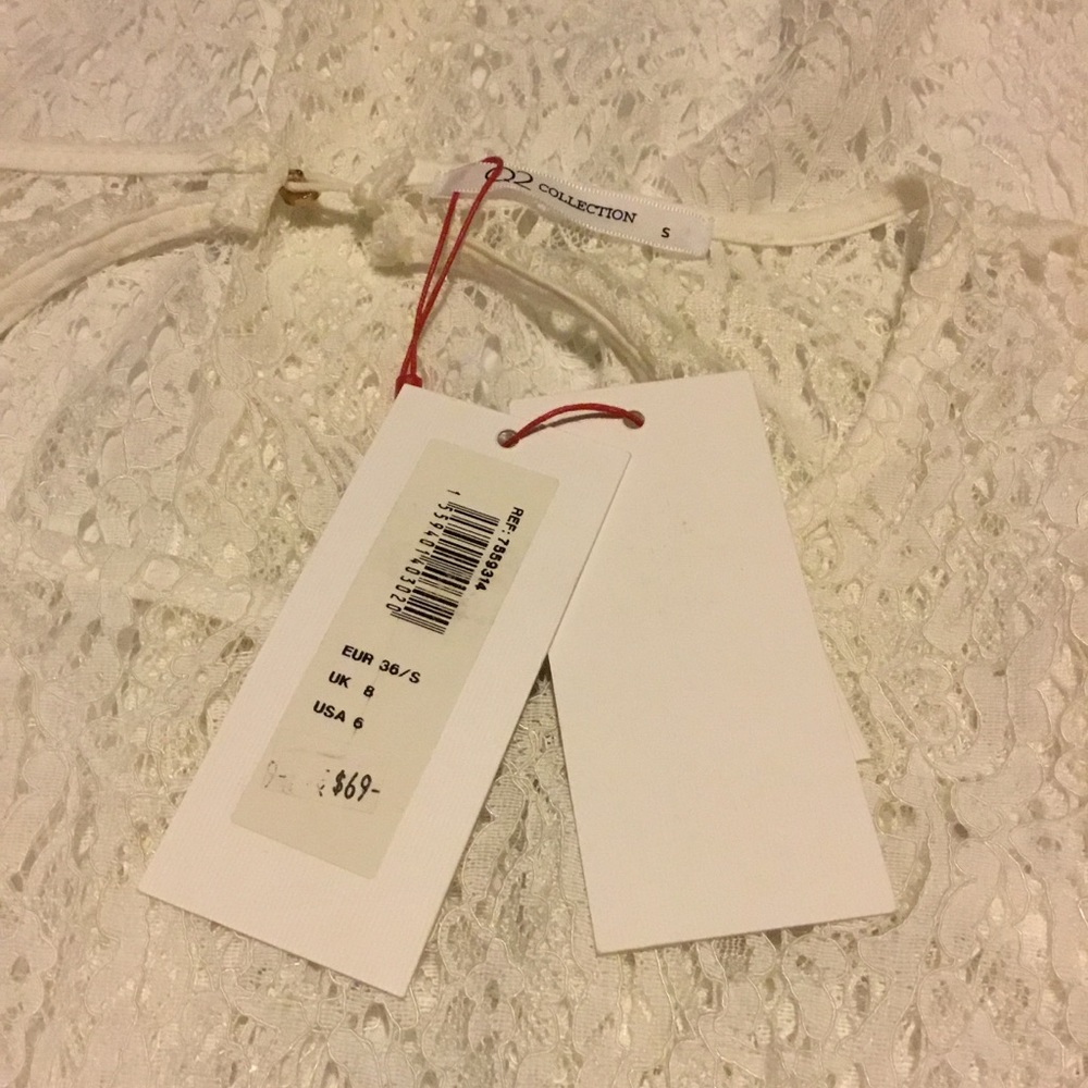 O2 Collection Lace Dress White Size Small #144 - Picture 6 of 9